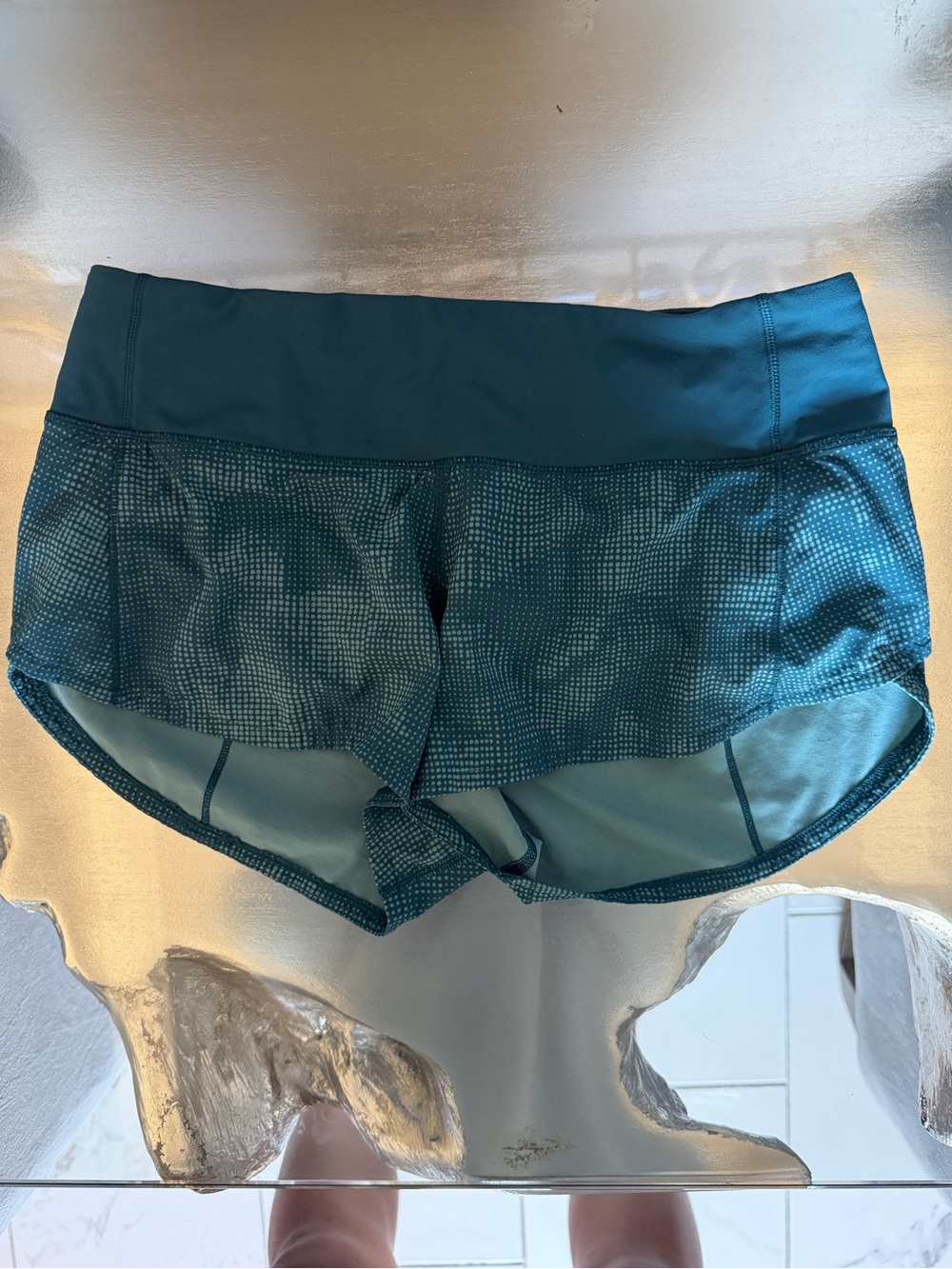 Lululemon Speed Up Teal Shorts